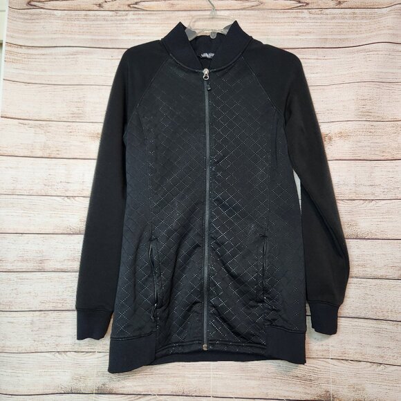 The North Face Pyxis Parka Fleece Full Zip Active Jacket Black Nature Womens S/P - Picture 1 of 15